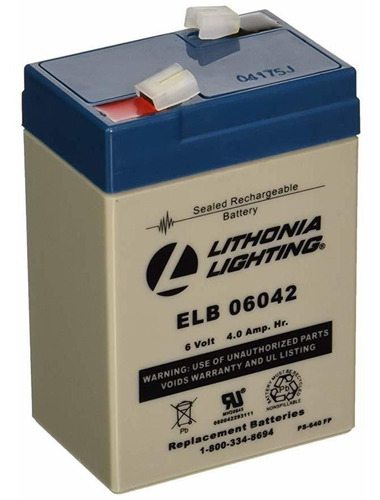 Lithonia Lighting Elb Reemplazo De La Batería De Emergencia 