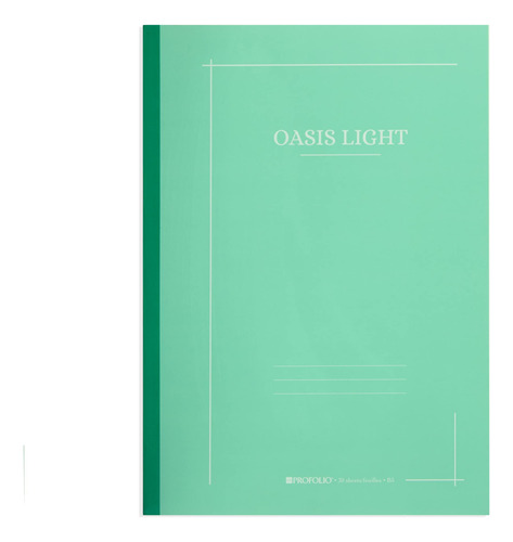 Cuaderno Ligero Oasis  B5 Menta 7 X 9.9  Forrado Punteado