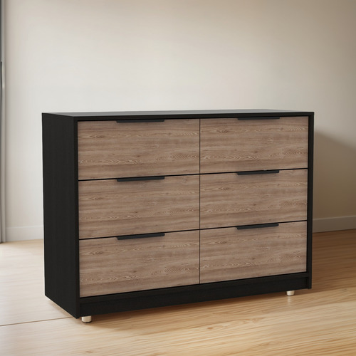 Comoda Kaia 4 Cajones / 2 Puertas - Wengue / Miel