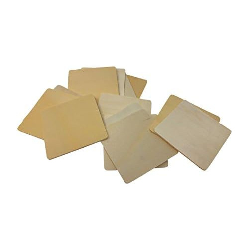Conjunto De 12 Posavasos Blanco De Madera De Abedul De ...