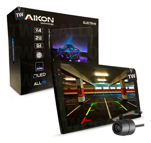 Multimídia Aikon Electron 2+64gb Carplay Fiat Toro 2017-2021