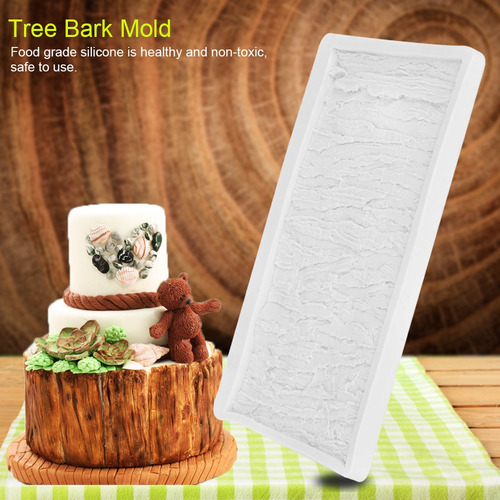 Molde De Silicona Para Tartas Con Forma De Corteza De Árbol