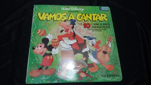 Walt Disney Vamos A Cantar Lp Vinilo Infantil Jazz