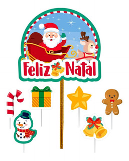 Topo De Bolo Papai Noel | MercadoLivre 📦 Topo De Bolo Papai Noel | MercadoLivre 📦