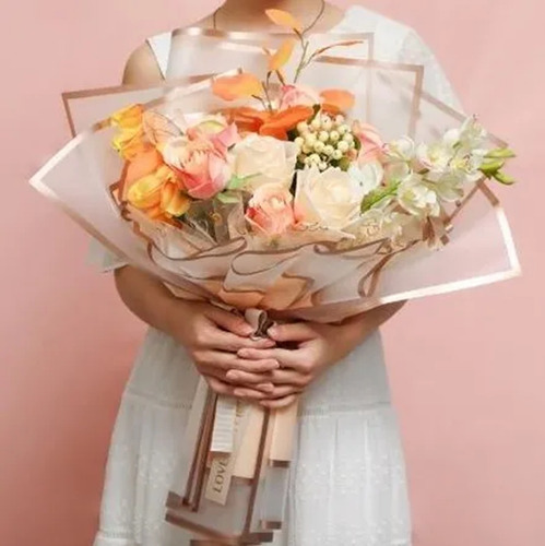 20 Pliegos Papel Coreano, Ramos, Arreglos Flores