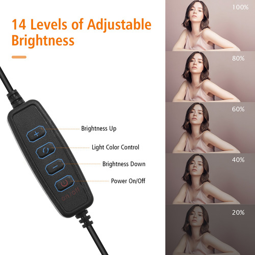 Andoer - Kit De Iluminación Usb Para Videoconferencia (inclu