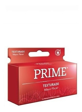 Preservativos Prime Texturado Con Relieve Caja X 12 Unidades