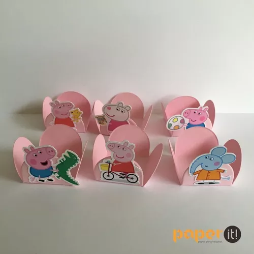 Cofrinho em MDF Casinha Peppa Pig, Craquelarts Ateliê