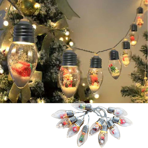 . Cuerdas De Copos De Nieve, Guirnaldas De Luces Led