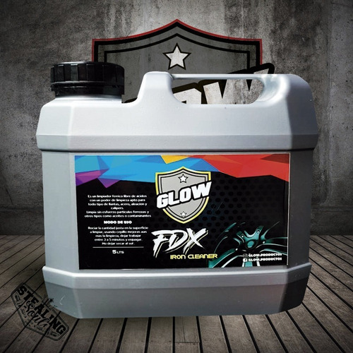 Glow | Fdx Iron Cleaner | Limpia Llantas Ferrico | 5 Litros