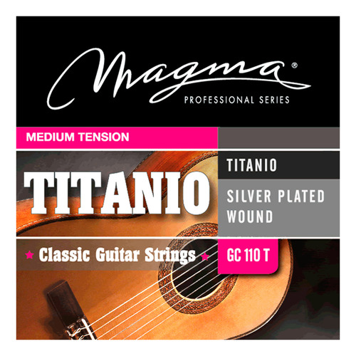 Encordado Guitarra Clasica Magma Gc110t Titanium Prm