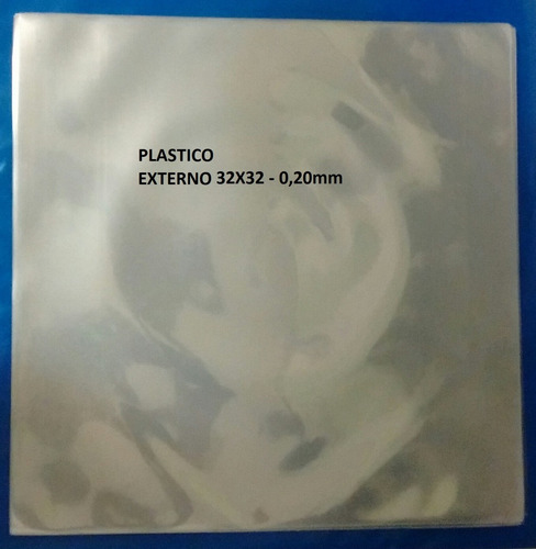 100 Plásticos Interno 31x31x0,06mm Proteção Lp Disco Vinil