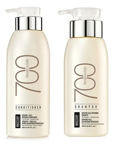 Shampoo + Enjuague Reparador Biotop 700 X 250 Ml