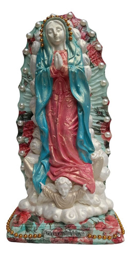 Virgen De Guadalupe 28 Cm Imagen Yeso La Tienda De María