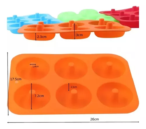 VAMAJOO 2Pcs Molde Donuts Silicona + 15 Mangas Pasteleras - Moldes Silicona  Reposteria - Moldes Galletas - Moldes Magdalenas - Antiadherente. Rojo y  Violeta. (Donuts) : : Hogar y cocina