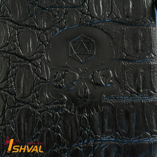 Imagen 4 de 5 de Bolsa De Ecocuero Para Dados De Rol - Skull (14.5x9cm)
