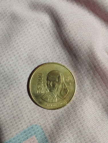 Moneda De $1000 Pesos Del Año 1990 De Juana De Asbaje  