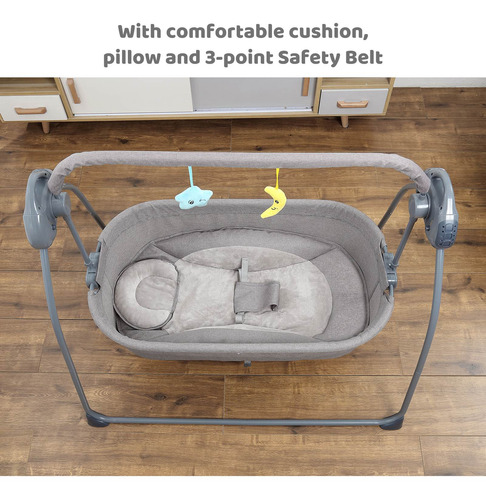 Cuna De Bebé Putybudy S-c901 Tipo Columpio Eléctrico