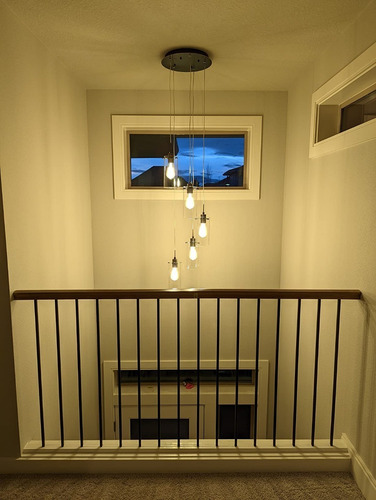 Imagen 4 de 9 de Lampara Decorativa De Techo Tipo Candelabro De 5 Luces.