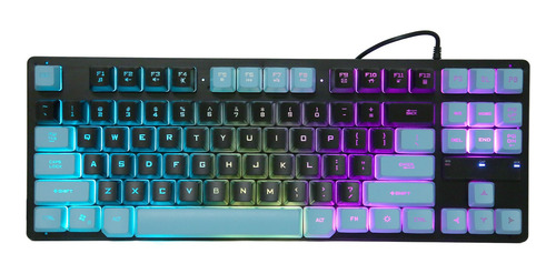 Teclado Con Cable Para Juegos, 87 Teclas, Diseño Ergonómico