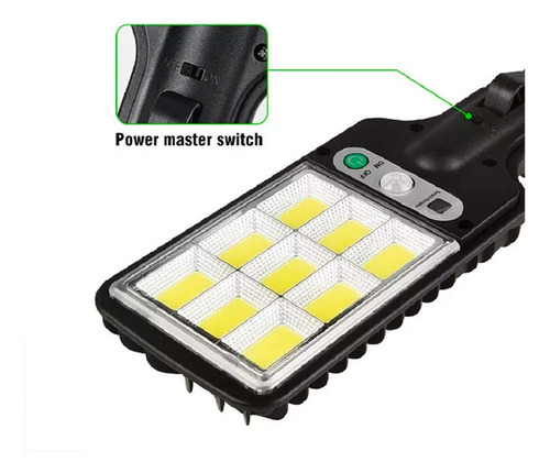 Lámpara Solar Led Pared Sensor Movimiento Intensidad Smart