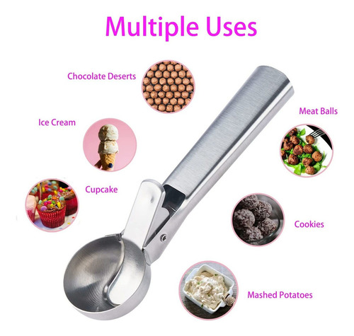 2 Pcs Cucharas Para Helado Cucharas Grandes Para Melón