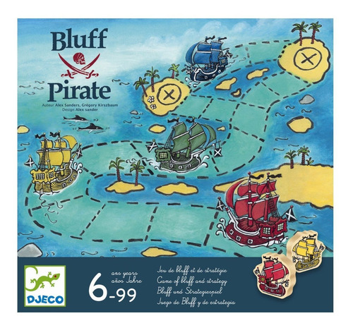 Djeco Bluff Pirates Juego De Mesa Habilidad Y Estrategia  6+