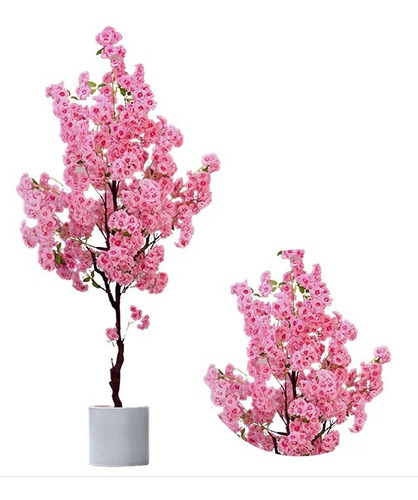 Planta Artificial Árvore Cerejeira Rosa Grande Real Toque | Parcelamento  sem juros