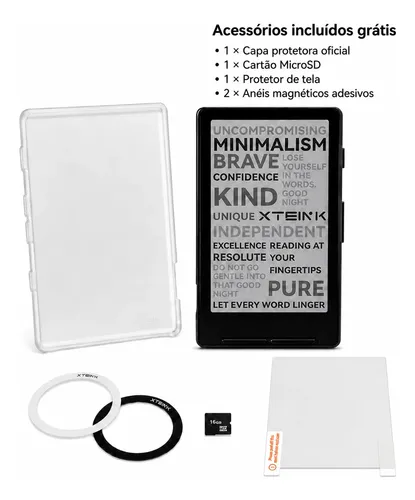 Xteink X4 E-reader Global Version + Case Kit And Accessories Black