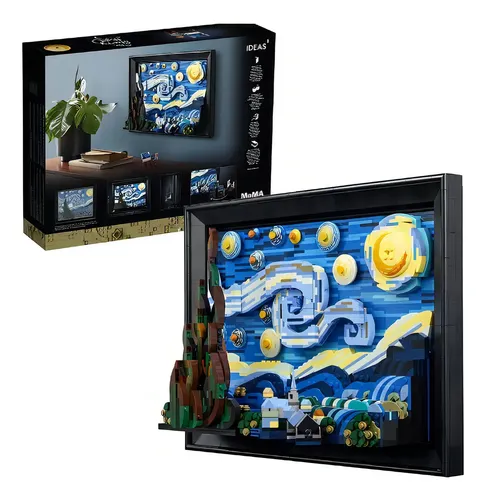 ★von★① Lego Ideas Vincent Van Gogh A Noite Estrelada 21333 | Parcelamento