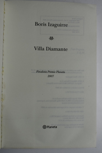 Villa Diamante Boris Izaguirre C87 (Usado)