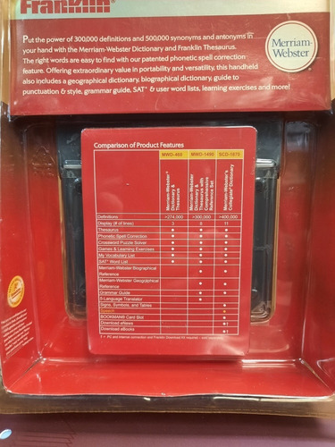 Franklin Dictionary & Thesaurus With Comprehensive Reference