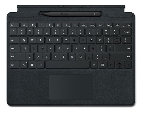 Teclado Magnético Microsoft Surface Pro Type Cover, Qwerty, Incluye Lápiz Slim 2 Compatible Con Surface Pro 9, Pro 8 Y Pro X Negro