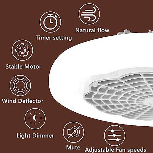 Ventilador De Techo Neatmeat Con Control Remoto De Luces, En
