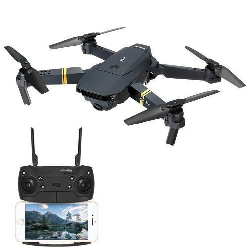 Drone FQ777 FQ35 com câmera HD preto 1 bateria