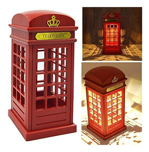 3xusb / Bateria Power Cabine Telefônica Night Light Abajur