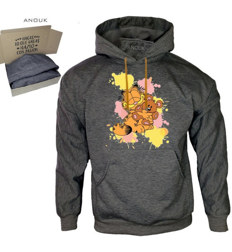 Imagen 5 de 10 de Buzo Hoodie Personalizado Saco Garfield Estampado Unisex