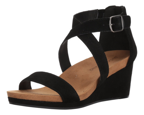 Lucky Brand Sandalias De Cuna Kenadee Para Mujer, Negro -