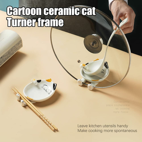 Soporte De Cuchara Para Gato Soporte De Cuchara De Cerámica