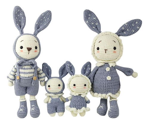 Cute Diy Cartoon Rabbit Doll Crochet Craft Art Para