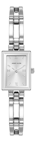 Reloj Pulsera P/ Mujer Anne Klein, Metal, Analógico,plateado