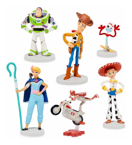 Toy Story  4 Play Set  Buzz Woody X 6 Pzas Disney Store