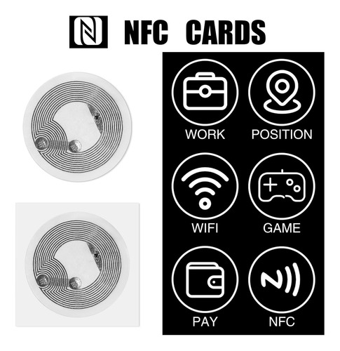60 Etiquetas Nfc Adhesivas Etiquetas Nfc Stickers Chip ...