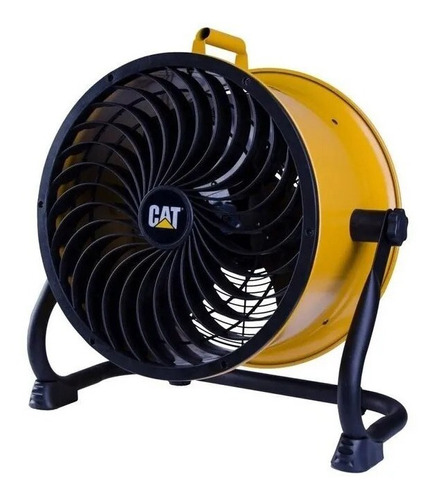 Ventilador De Movimiento P/ Interiores 35.5cm 4v Caterpillar Negro 3 60 35 Cm Amarillo