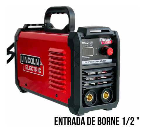 Soldadora inverter Lincoln Electric MMA250N roja 110V/220V