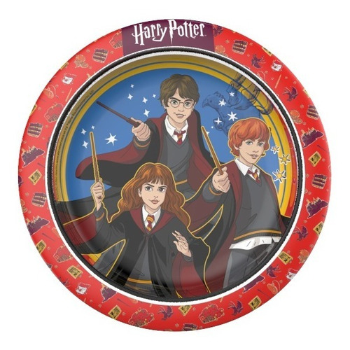 Plato Playo Harry Potter Plastico Licencia Oficial