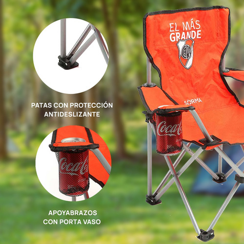 Imagen 6 de 10 de Silla Playa Camping Director Plegable Boca River Oficial