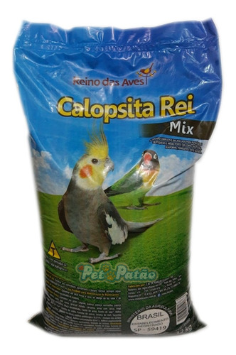 Reino Das Aves Calopsita Rei Mix Sementes 12kg C/