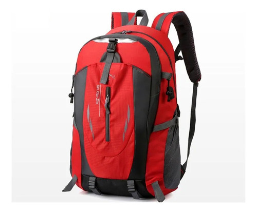 Mochila Moto Trilha Esporte Outdor Escolar Viagem Notebook 4 Cor Vermelho Desenho do tecido Liso