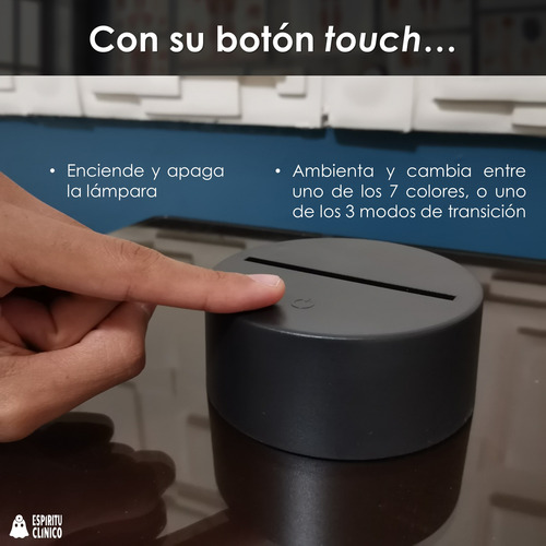 Lámpara Acrílica Molécula Adn 3d Genética Química 16 Colores